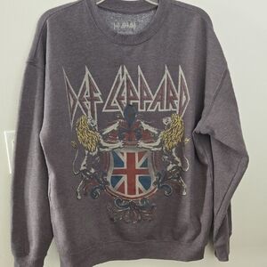 Womens Def Leppard Sweatshirt Sz Small